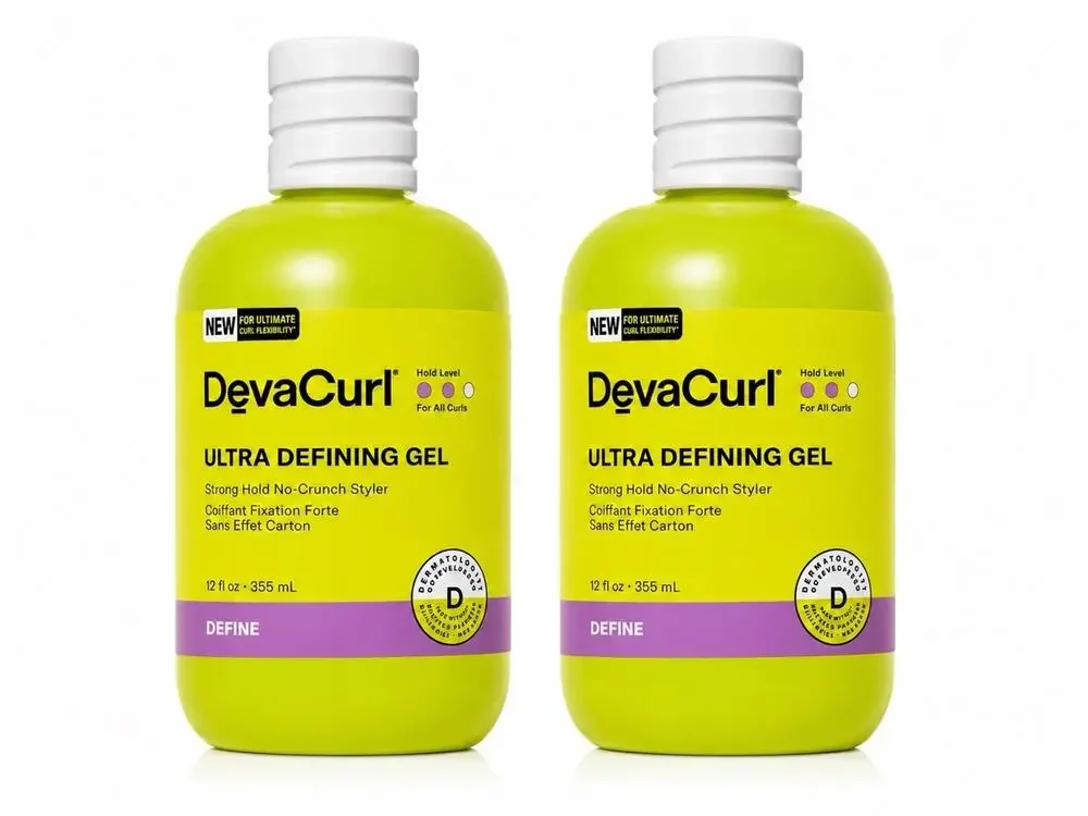 2 DevaCurl Ultra Defining Gel Strong Hold No-Crunch Styler 12 fl oz 355ml